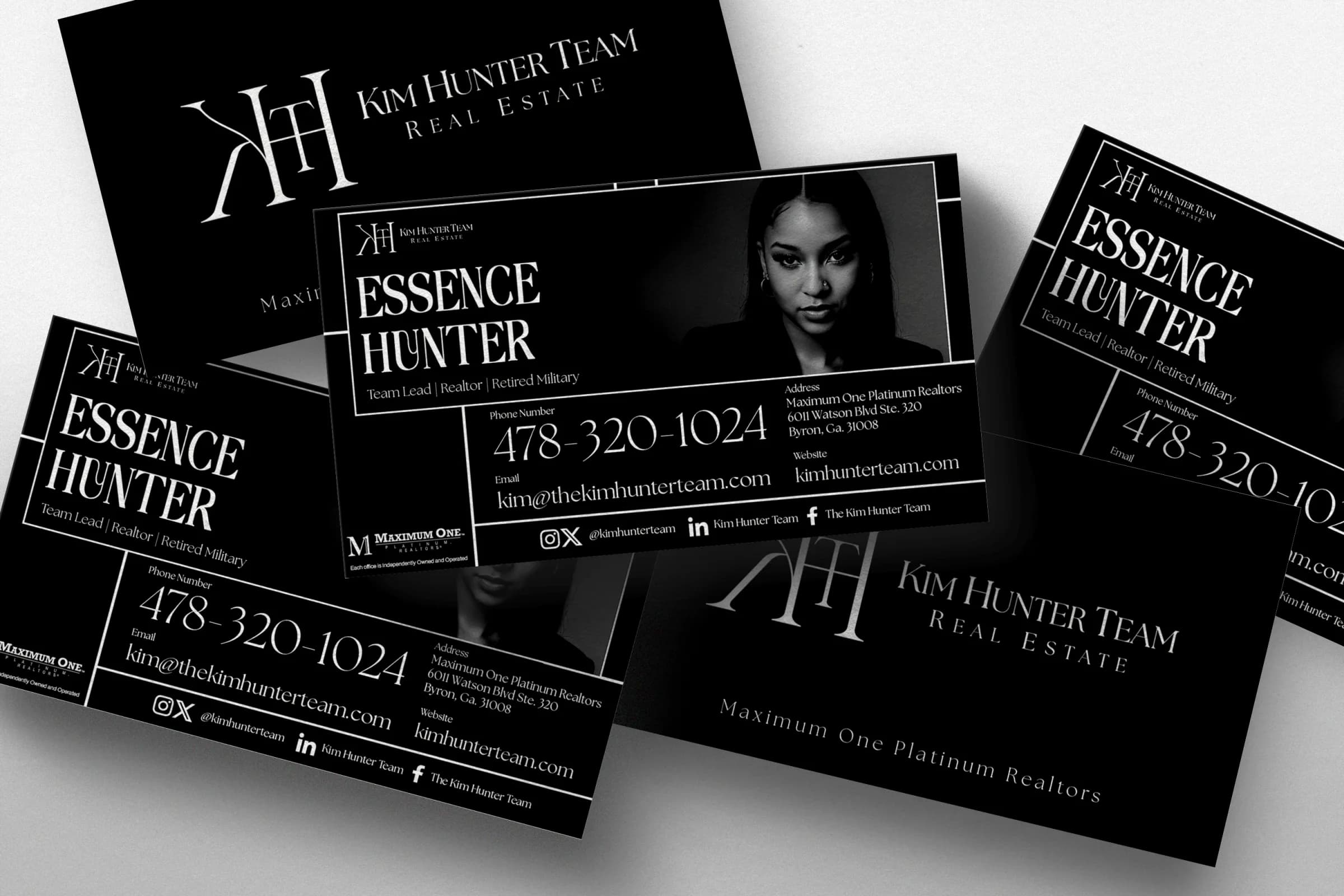 The Kim Hunter Team business collateral